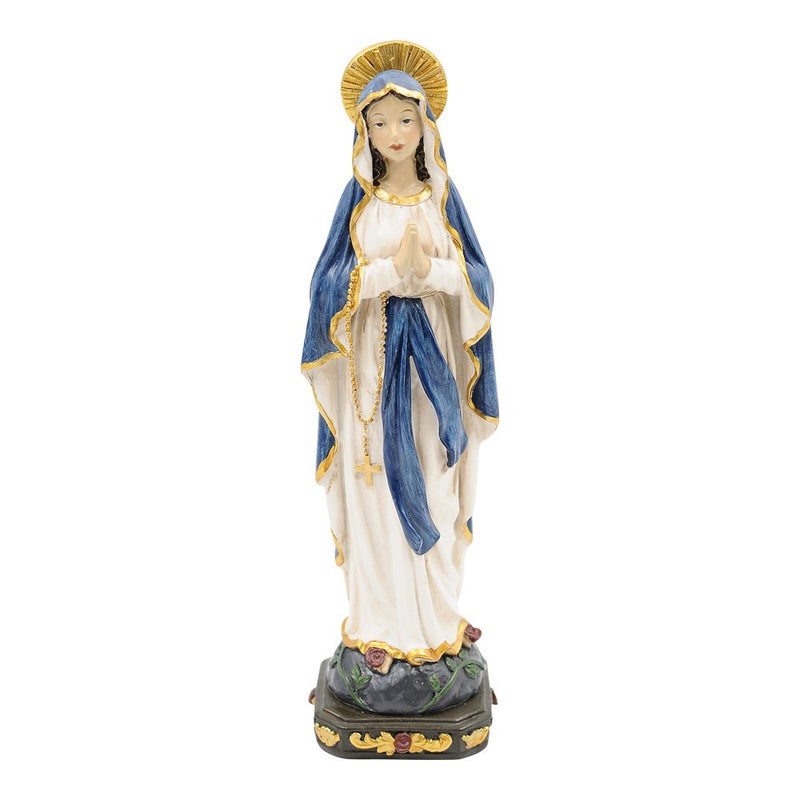 Comfy Hour 6" Religious Praying Virgin Mary Statue, The Blessed Mother, Home Madonna Figurine - Image 1